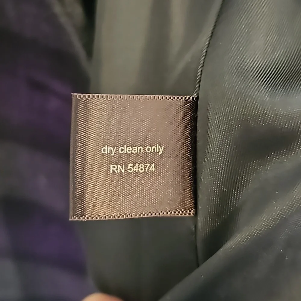 The Limited plaid purple coat 💜 - Picture 7 of 8